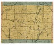 Gasper, Ohio 1897 Old Town Map Custom Print - Preble Co.