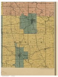 Gratis, Ohio 1897 Old Town Map Custom Print - Preble Co.
