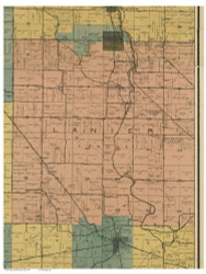 Lanier, Ohio 1897 Old Town Map Custom Print - Preble Co.