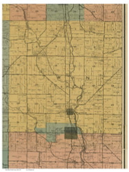 Twin, Ohio 1897 Old Town Map Custom Print - Preble Co.