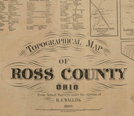 Title of Source Map - Ross Co., Ohio 1860 - NOT FOR SALE - Ross Co.