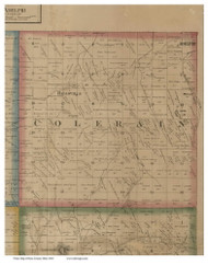 Colerain, Ohio 1860 Old Town Map Custom Print - Ross Co.