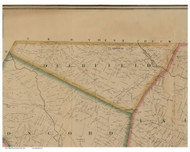 Deerfield, Ohio 1860 Old Town Map Custom Print - Ross Co.