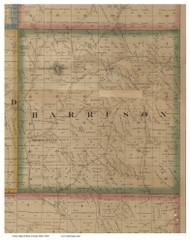 Harrison, Ohio 1860 Old Town Map Custom Print - Ross Co.