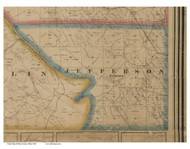 Jefferson, Ohio 1860 Old Town Map Custom Print - Ross Co.