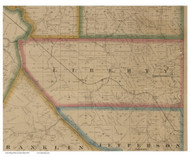 Liberty, Ohio 1860 Old Town Map Custom Print - Ross Co.
