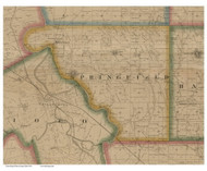 Springfield, Ohio 1860 Old Town Map Custom Print - Ross Co.
