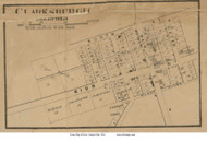 Clarksburgh - Deerfield, Ohio 1860 Old Town Map Custom Print - Ross Co.