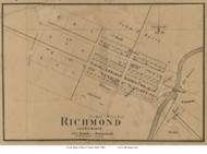 Richmond - Jefferson, Ohio 1860 Old Town Map Custom Print - Ross Co.
