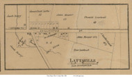 Lattaville - Ross, Ohio 1860 Old Town Map Custom Print - Ross Co.