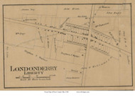 Londonderry - Liberty, Ohio 1860 Old Town Map Custom Print - Ross Co.