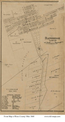 Bainbridge - Paxton, Ohio 1860 Old Town Map Custom Print - Ross Co.