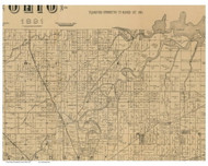 Rice, Ohio 1891 Old Town Map Custom Print - Sandusky Co.