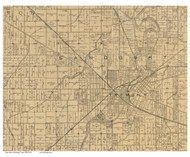 Sandusky, Ohio 1891 Old Town Map Custom Print - Sandusky Co.