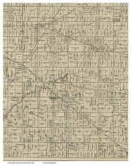 Bloom, Ohio 1891 Old Town Map Custom Print - Seneca Co.