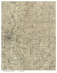 Clinton, Ohio 1891 Old Town Map Custom Print - Seneca Co.