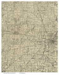 Hopewell, Ohio 1891 Old Town Map Custom Print - Seneca Co.