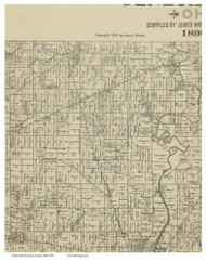 Liberty, Ohio 1891 Old Town Map Custom Print - Seneca Co.