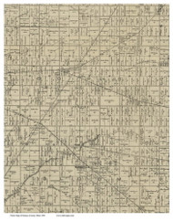 Scipio, Ohio 1891 Old Town Map Custom Print - Seneca Co.