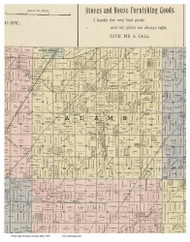 Adams, Ohio 1896 Old Town Map Custom Print - Seneca Co.