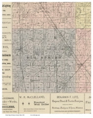 Big Spring, Ohio 1896 Old Town Map Custom Print - Seneca Co.