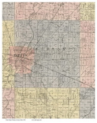 Clinton, Ohio 1896 Old Town Map Custom Print - Seneca Co.