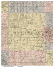 Hopewell, Ohio 1896 Old Town Map Custom Print - Seneca Co.