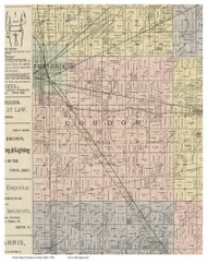 Loudon, Ohio 1896 Old Town Map Custom Print - Seneca Co.