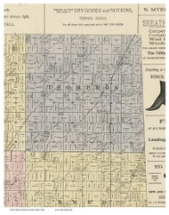 Thompson, Ohio 1896 Old Town Map Custom Print - Seneca Co.