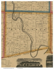 Bethlehem, Ohio 1850 Old Town Map Custom Print - Stark Co.
