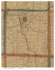 Canton, Ohio 1850 Old Town Map Custom Print - Stark Co.