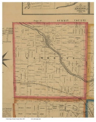Lawrence, Ohio 1850 Old Town Map Custom Print - Stark Co.