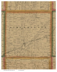 Nimishillen, Ohio 1850 Old Town Map Custom Print - Stark Co.