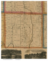 Pike, Ohio 1850 Old Town Map Custom Print - Stark Co.