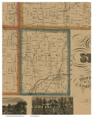 Sandy, Ohio 1850 Old Town Map Custom Print - Stark Co.