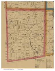 Sugar Creek, Ohio 1850 Old Town Map Custom Print - Stark Co.