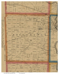 Tuscarawas, Ohio 1850 Old Town Map Custom Print - Stark Co.