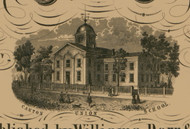 Canton Union School - Canton, Ohio 1850 Old Town Map Custom Print - Stark Co.
