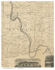 Bethlehem, Ohio 1855 Old Town Map Custom Print - Stark Co.