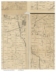 Canton, Ohio 1855 Old Town Map Custom Print - Stark Co.