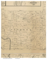 Jackson, Ohio 1855 Old Town Map Custom Print - Stark Co.
