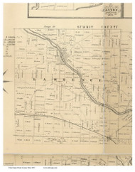 Lawrence, Ohio 1855 Old Town Map Custom Print - Stark Co.