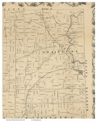 Lexington, Ohio 1855 Old Town Map Custom Print - Stark Co.