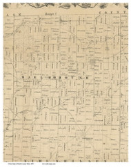 Marlborough, Ohio 1855 Old Town Map Custom Print - Stark Co.