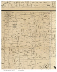Osnaburg, Ohio 1855 Old Town Map Custom Print - Stark Co.