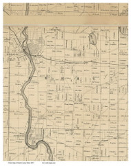 Perry, Ohio 1855 Old Town Map Custom Print - Stark Co.