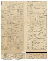 Plain, Ohio 1855 Old Town Map Custom Print - Stark Co.