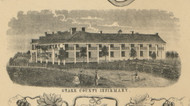 Stark County Infirmary - Perry, Ohio 1855 Old Town Map Custom Print - Stark Co.