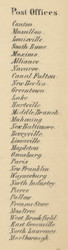 Post Offices List - Stark Co., Ohio 1855 Old Town Map Custom Print - Stark Co.