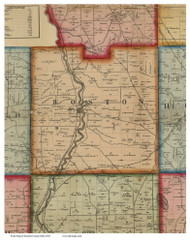 Boston, Ohio 1856 Old Town Map Custom Print - Summit Co.